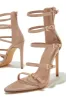 Milani Single Sole Multi Strap High Heels - Nude sold by Miss Lola