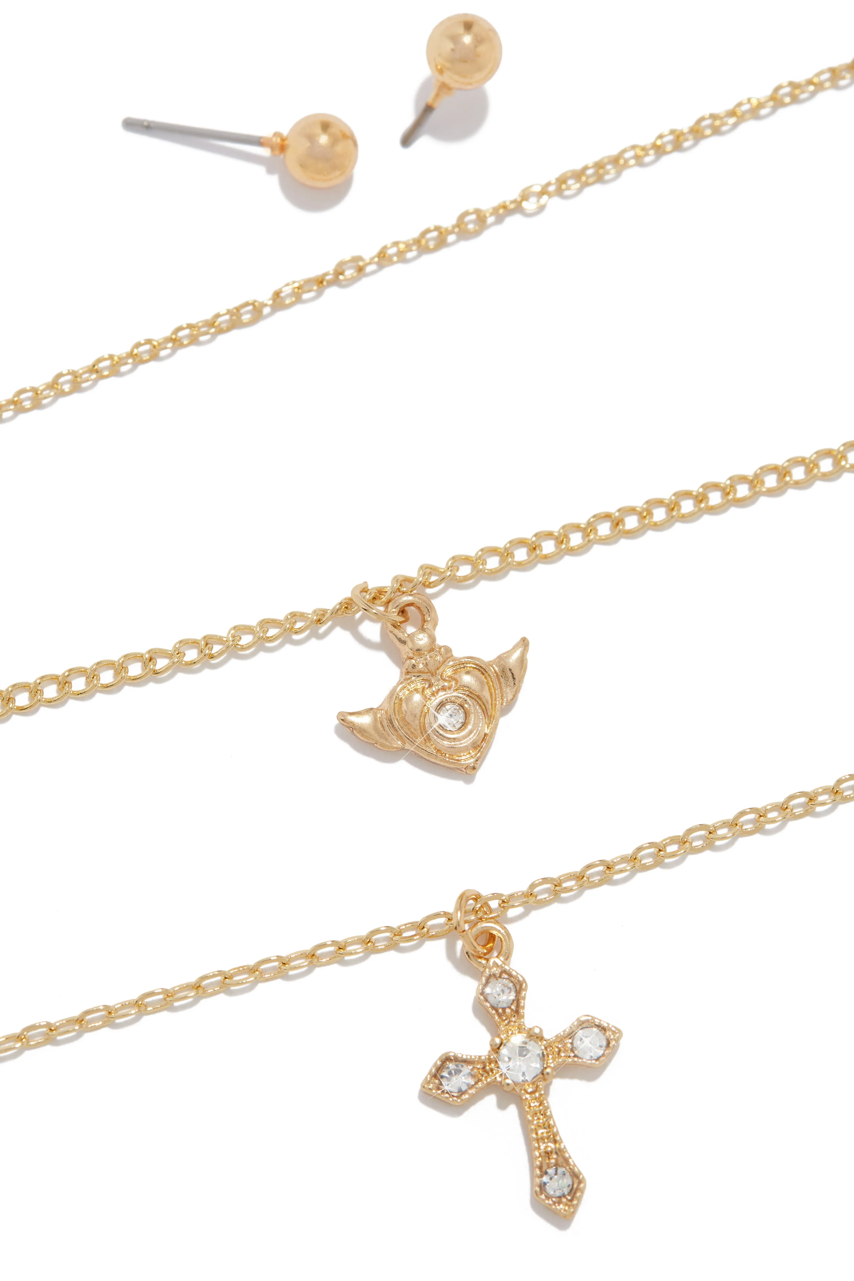 Feeling Blessed Layered Necklace - Gold sold by Miss Lola product image thumbnail 2