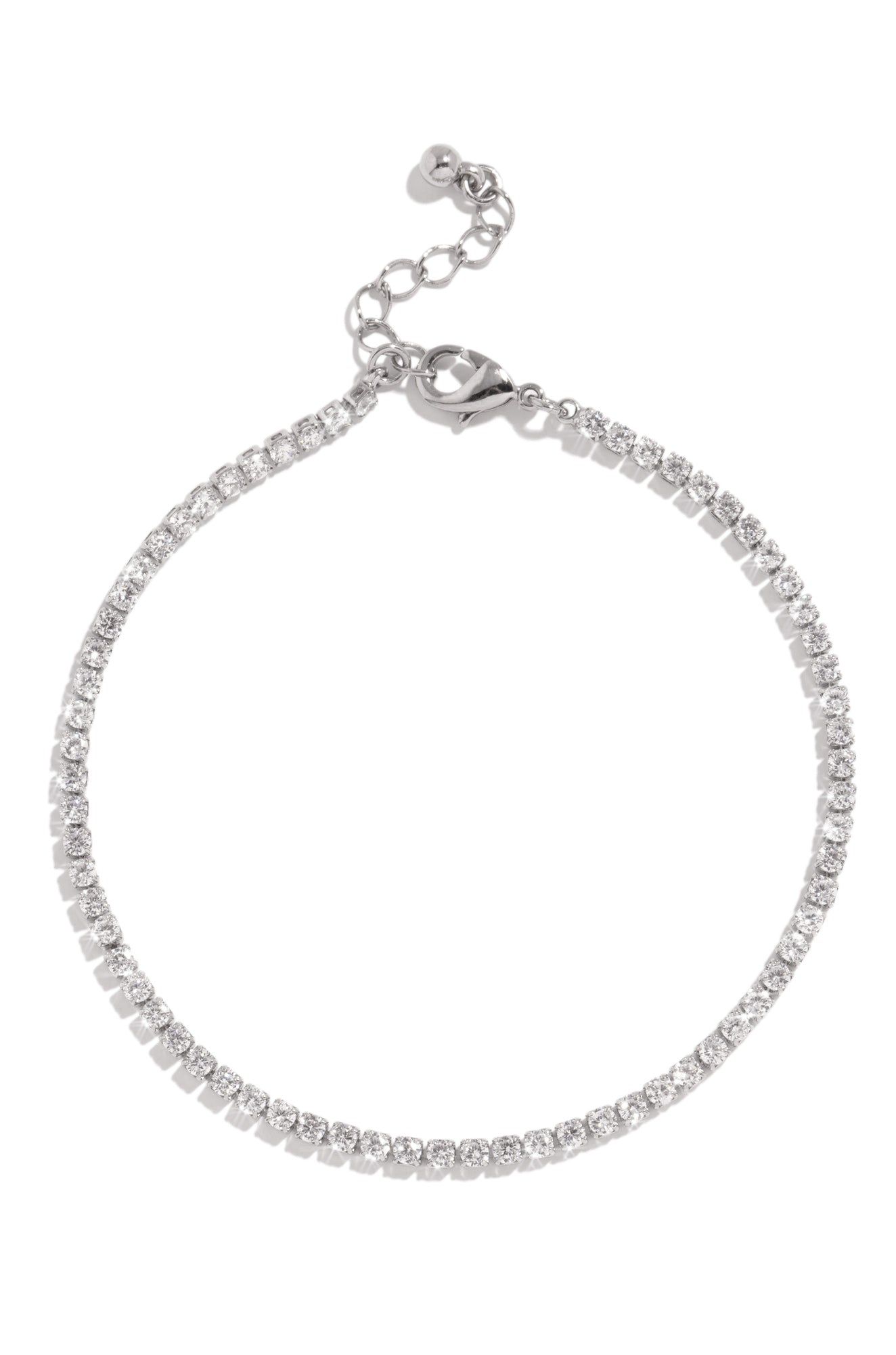 Aleah Anklet - Silver sold by Miss Lola