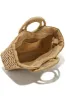 Trips To Cabo Top Handle Woven Bag - Tan sold by Miss Lola