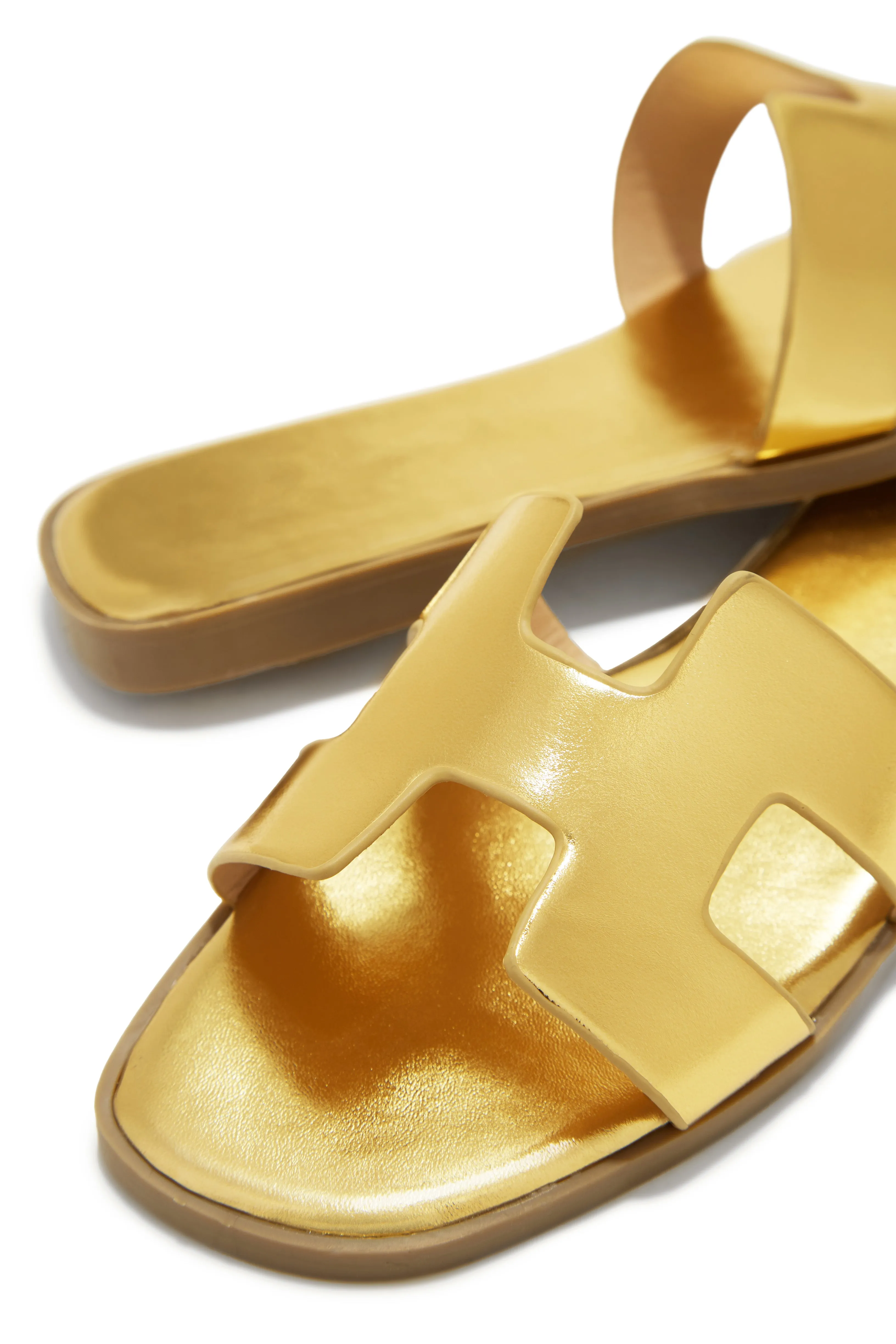 Bianka Slip On Sandals - Gold sold by Miss Lola product image thumbnail 3