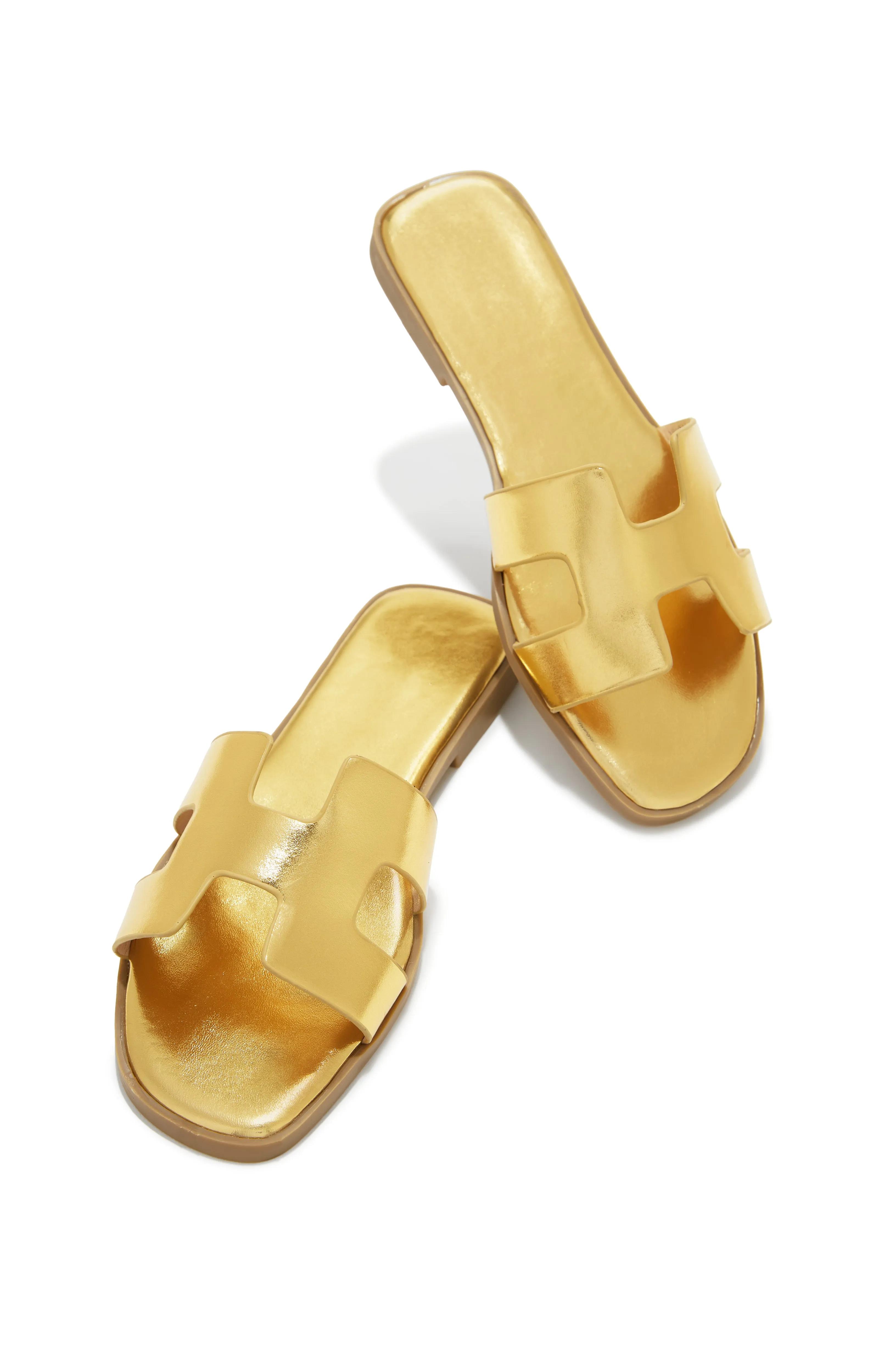 Bianka Slip On Sandals - Gold sold by Miss Lola product image thumbnail 2