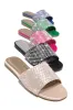 Ula Embellished Slip On Sandals - Green sold by Miss Lola