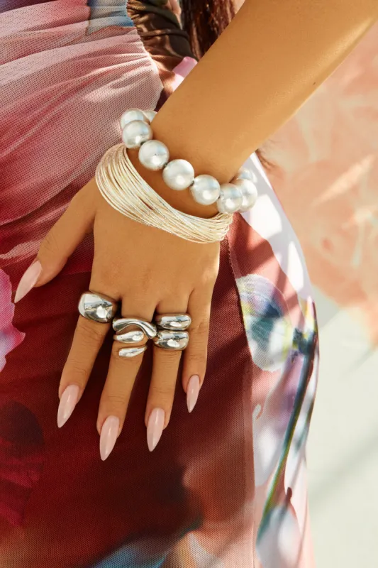 Jina Single Band Ring - Silver sold by Miss Lola