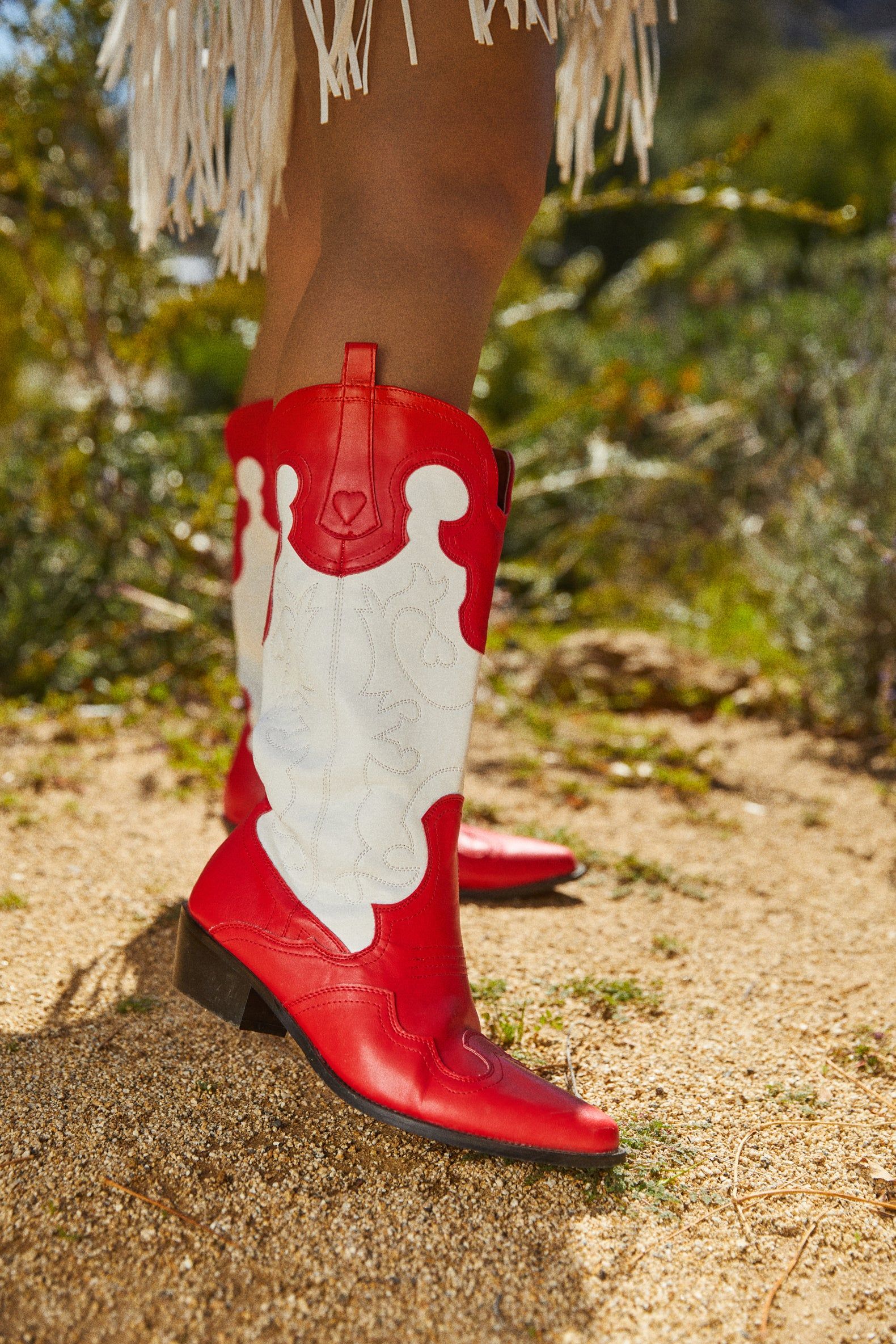 Festival SZN Western Cowgirl Boots - Red sold by Miss Lola product image thumbnail 3