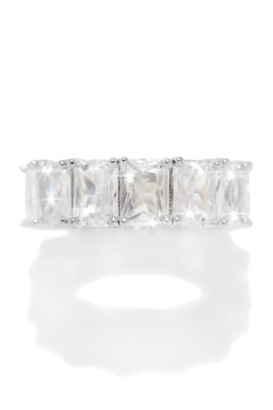 Adore Me Embellished Ring - Silver sold by Miss Lola