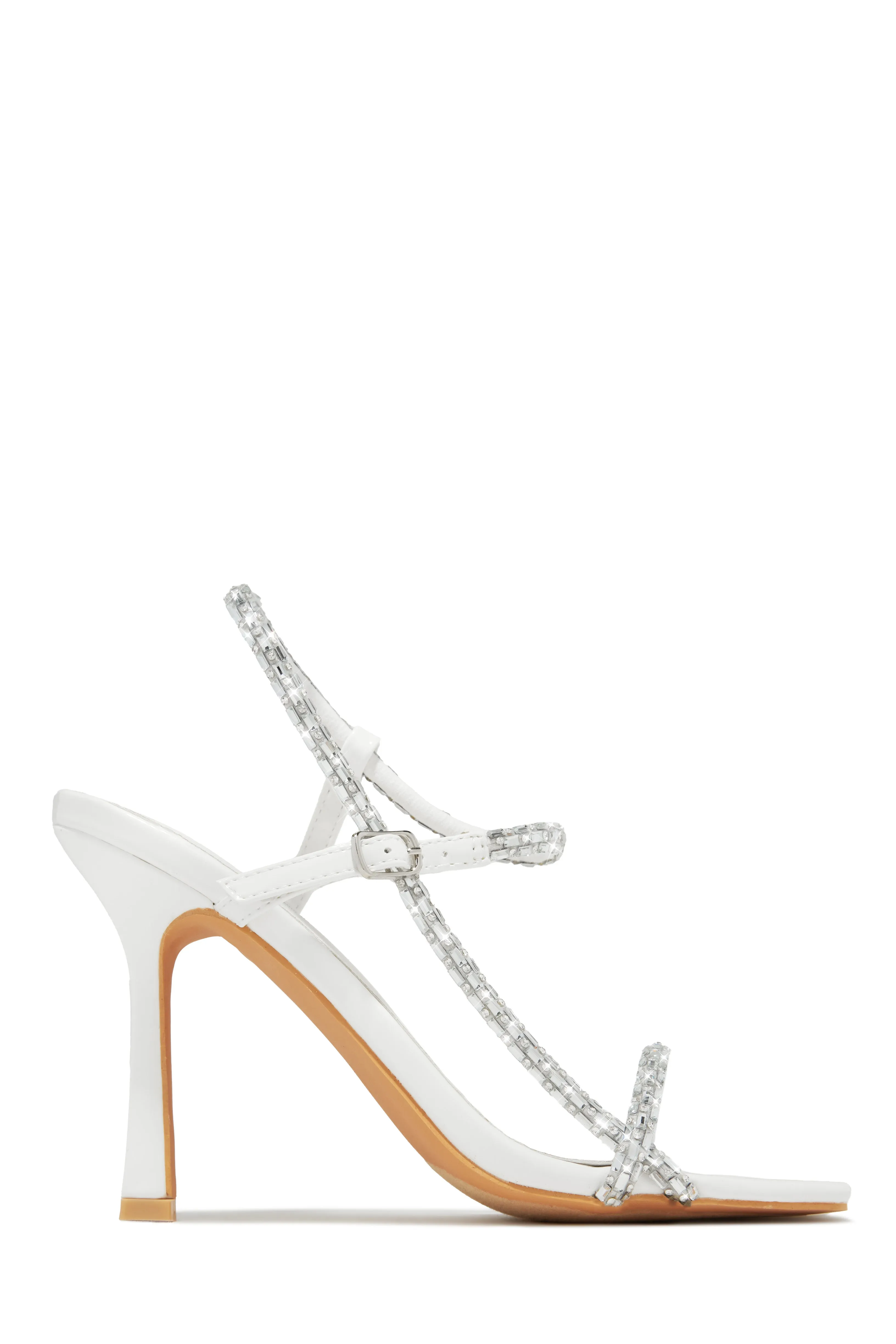 Anella Embellished Heels - White sold by Miss Lola product image thumbnail 2