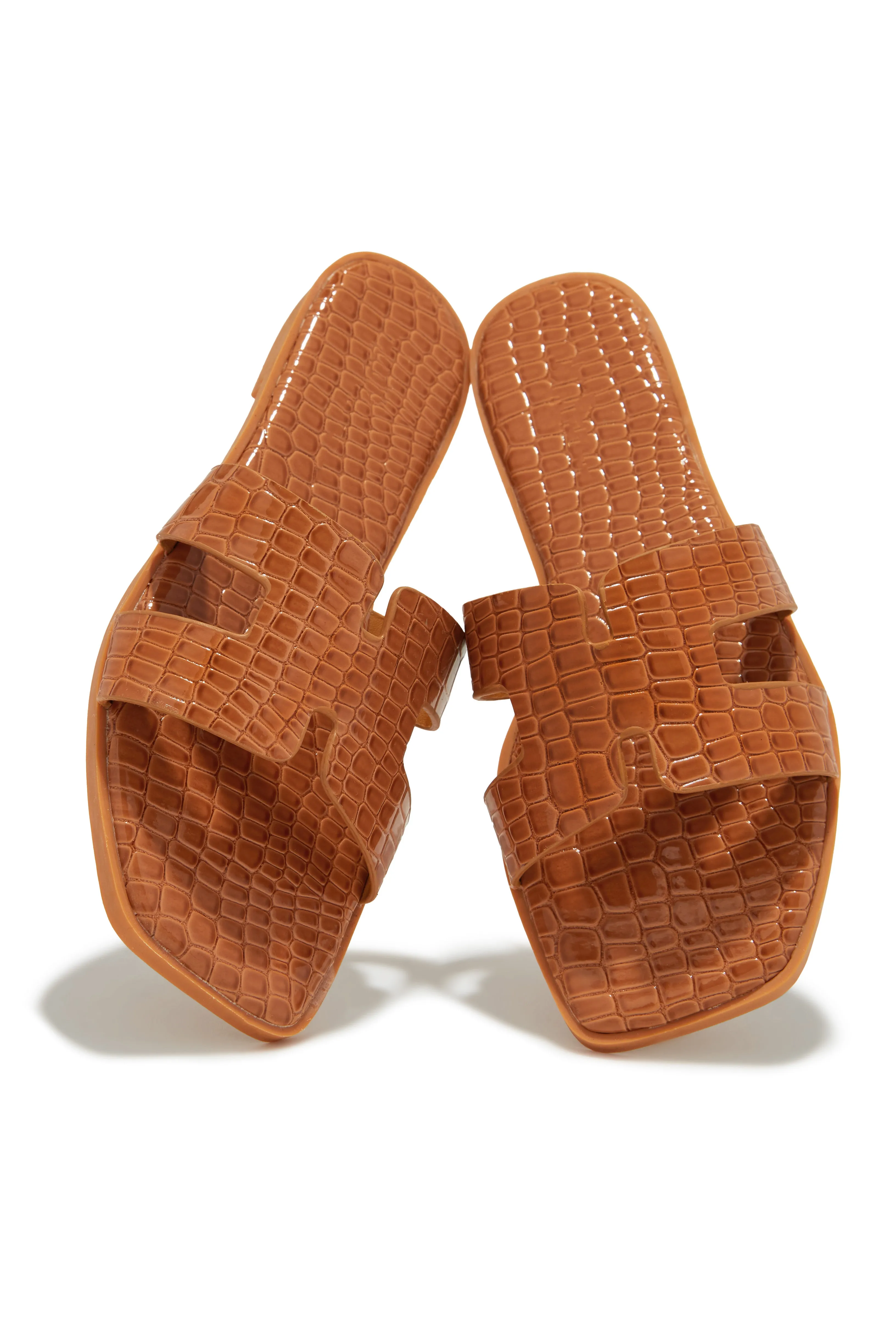 Vianka Slip On Sandals - Tan sold by Miss Lola