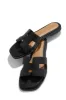 Miraya Slip On Sandals - Black sold by Miss Lola