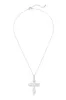 Divine Dreams Cubic Zirconia Cross Necklace - Silver sold by Miss Lola