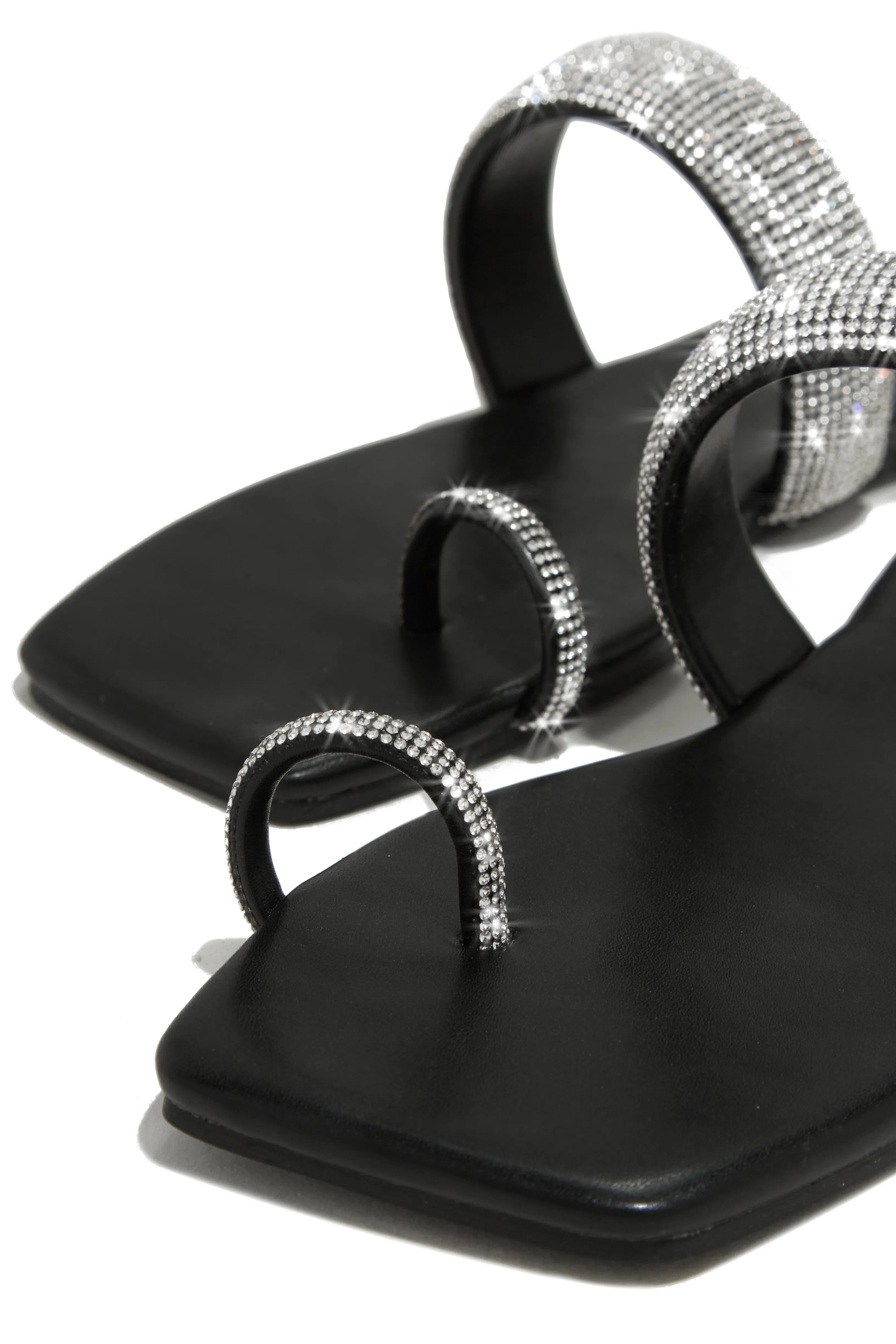 Cabana Beach Embellished Slip On Sandals - Black sold by Miss Lola product image thumbnail 3