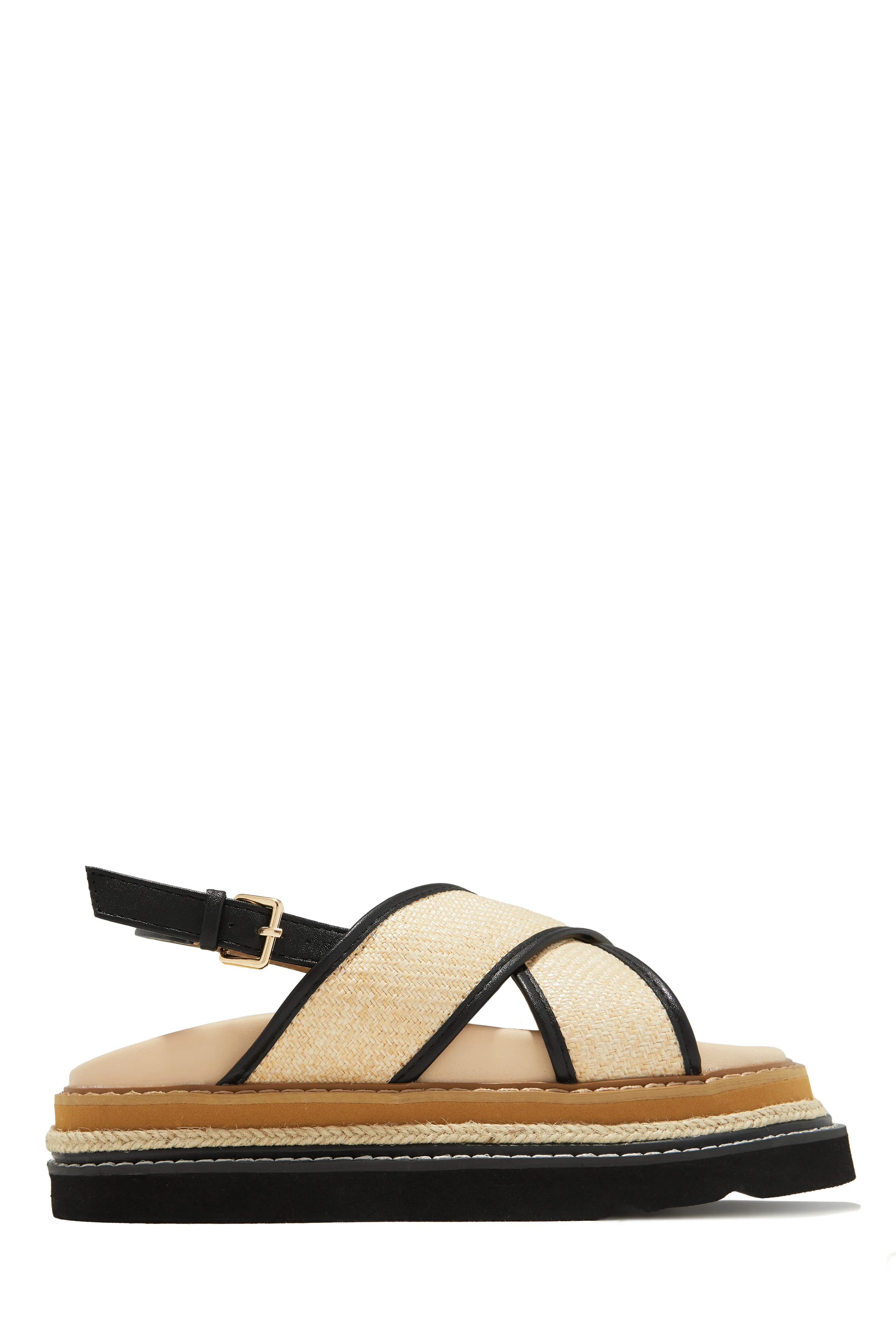 Noemy Chunky Platform Sandals - Natural sold by Miss Lola product image thumbnail 4