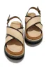 Noemy Chunky Platform Sandals - Natural sold by Miss Lola