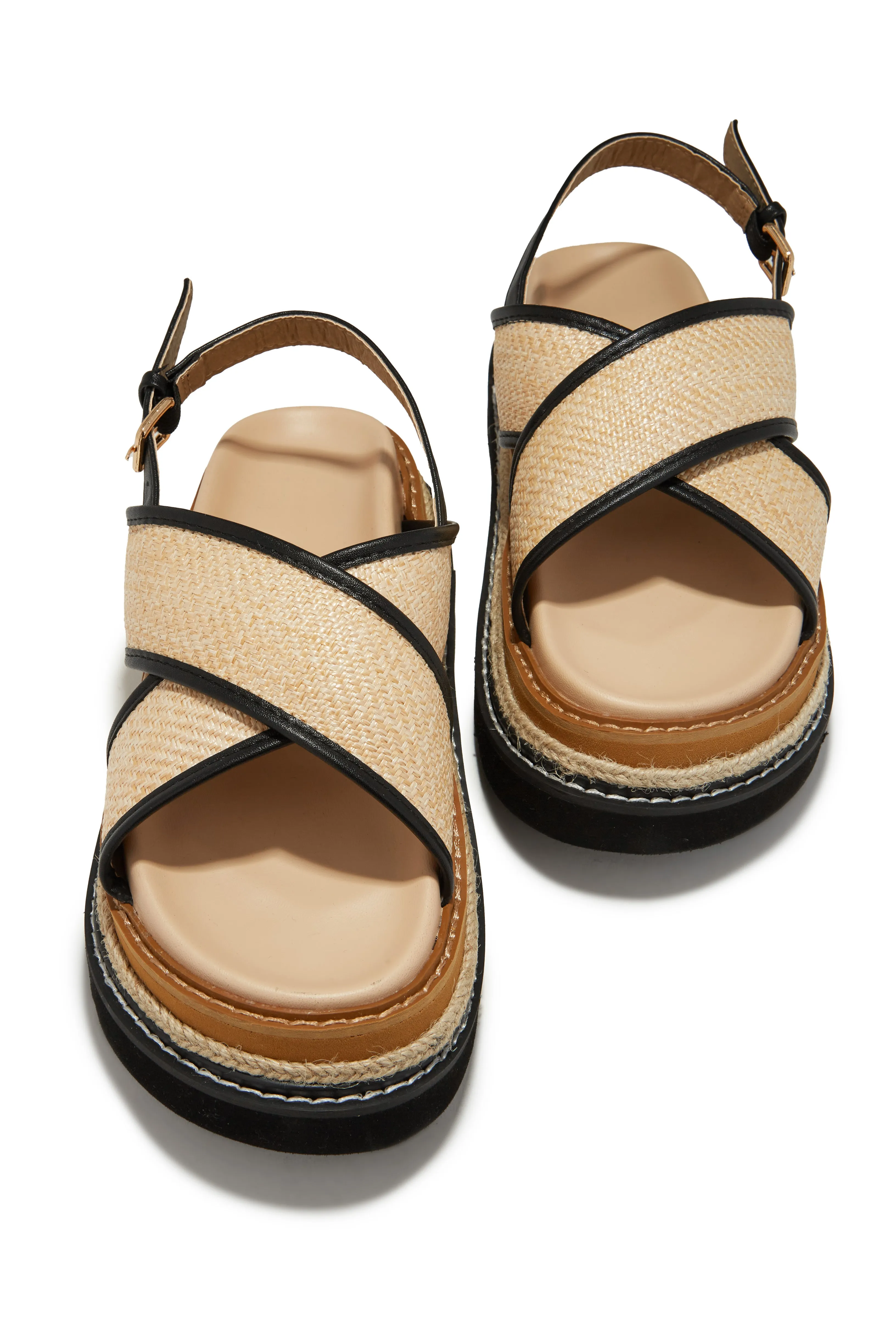 Noemy Chunky Platform Sandals - Natural sold by Miss Lola product image thumbnail 3