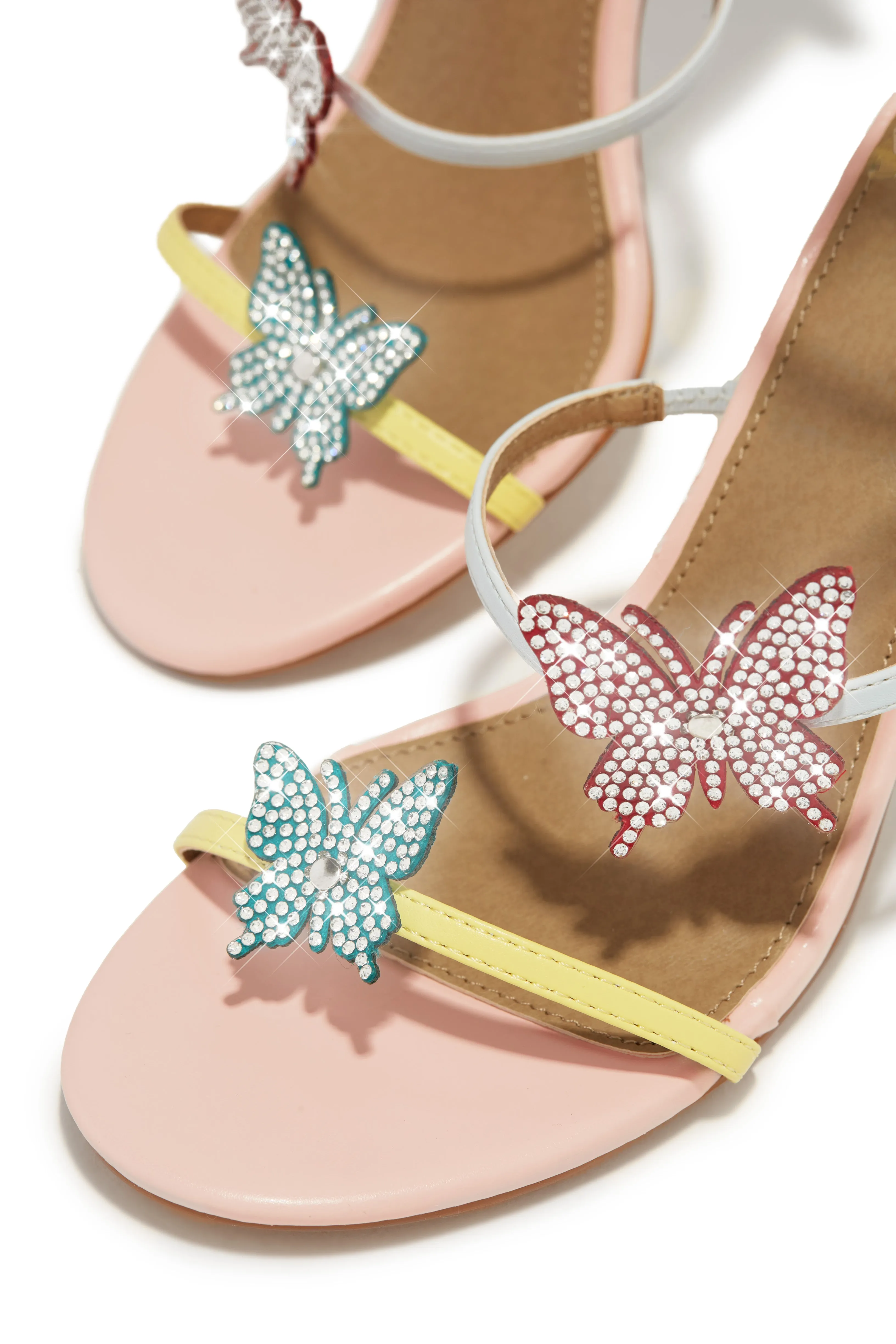 Fantasy Embellished Around The Ankle Coil Heels - Multi sold by Miss Lola product image thumbnail 2