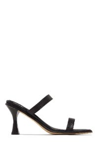 Raylen Mid Heel Mules - Nude sold by Miss Lola