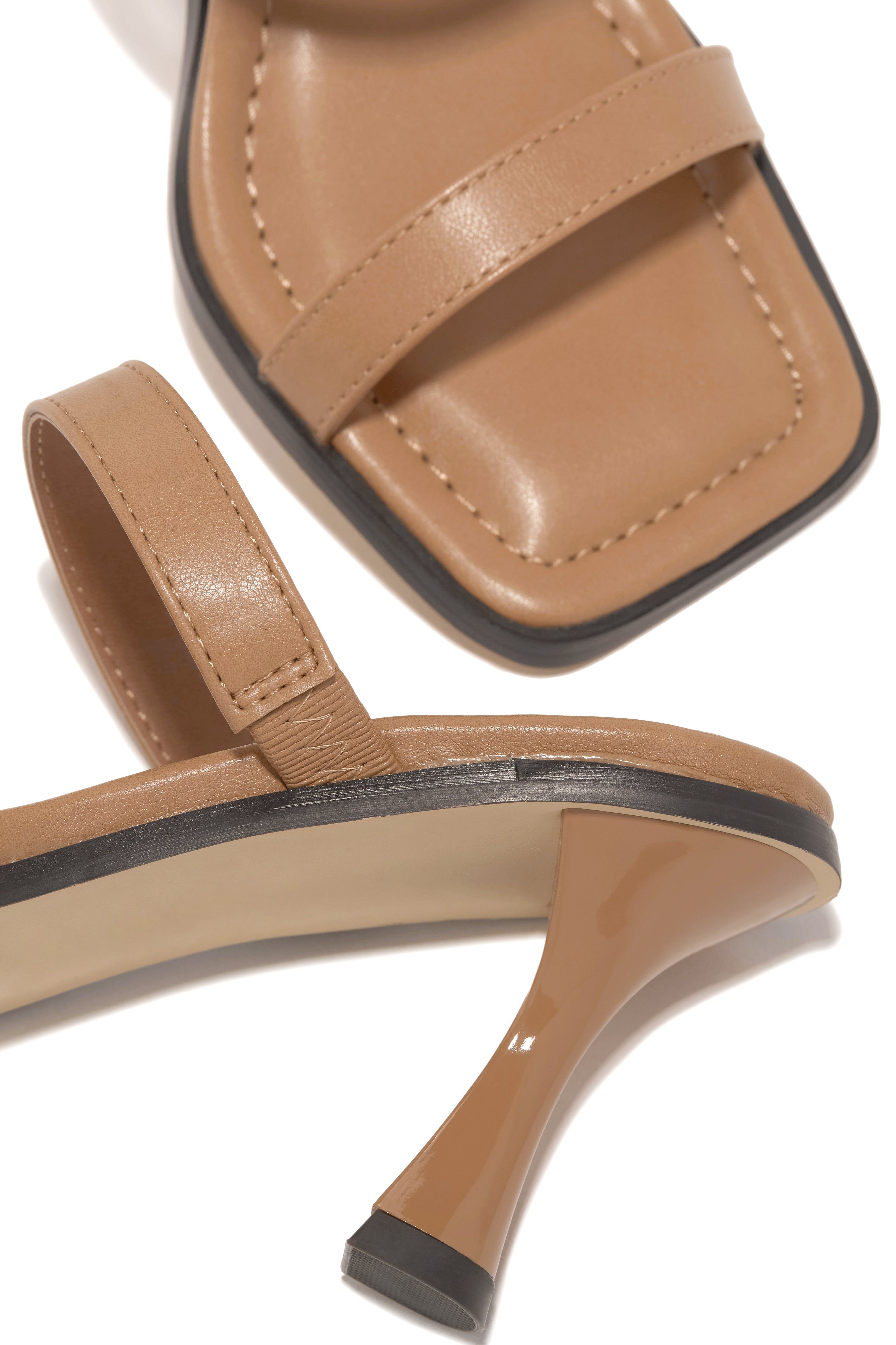 Raylen Mid Heel Mules - Nude sold by Miss Lola product image thumbnail 2
