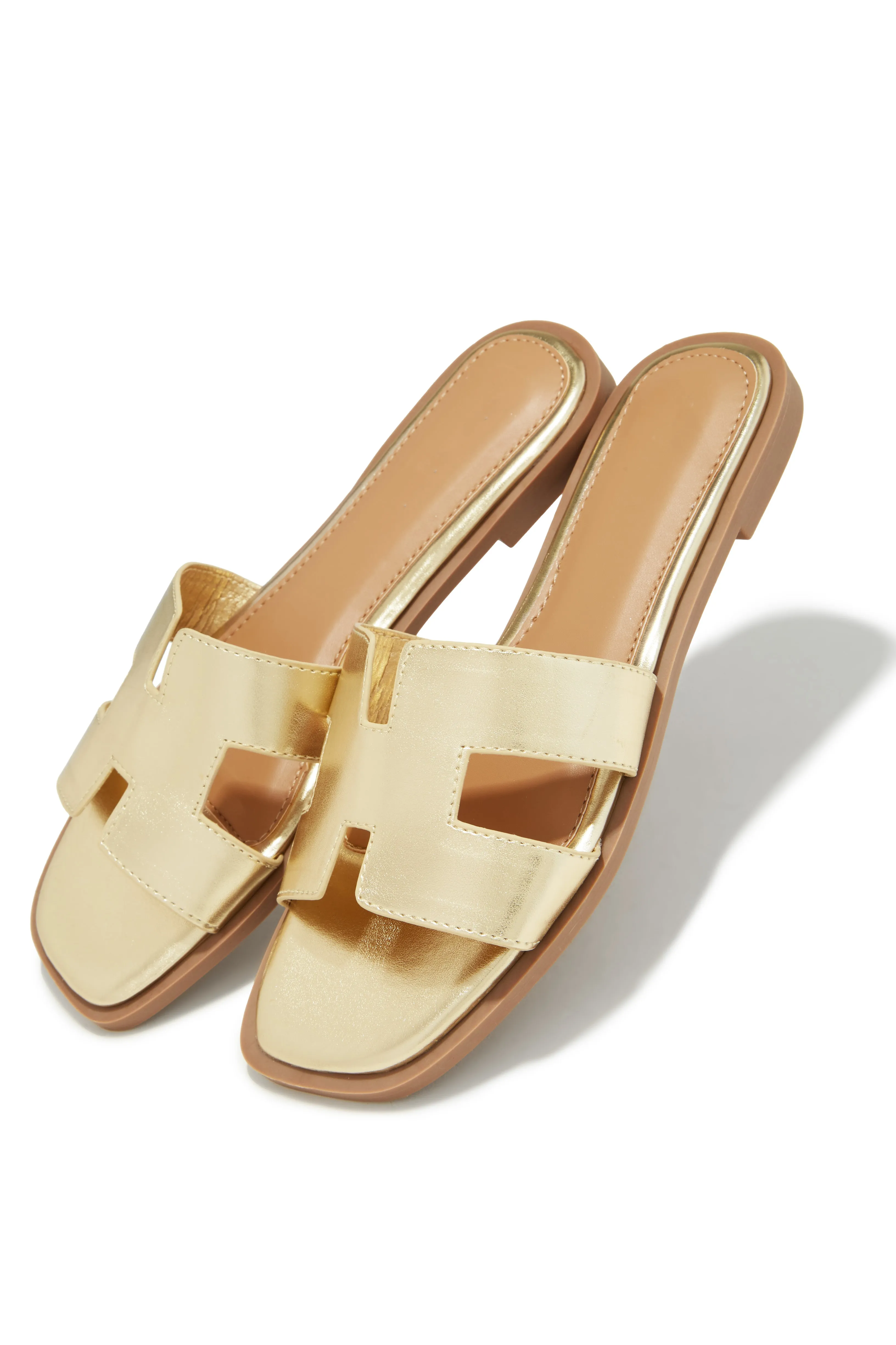 Miraya Slip On Sandals - Gold sold by Miss Lola product image thumbnail 4