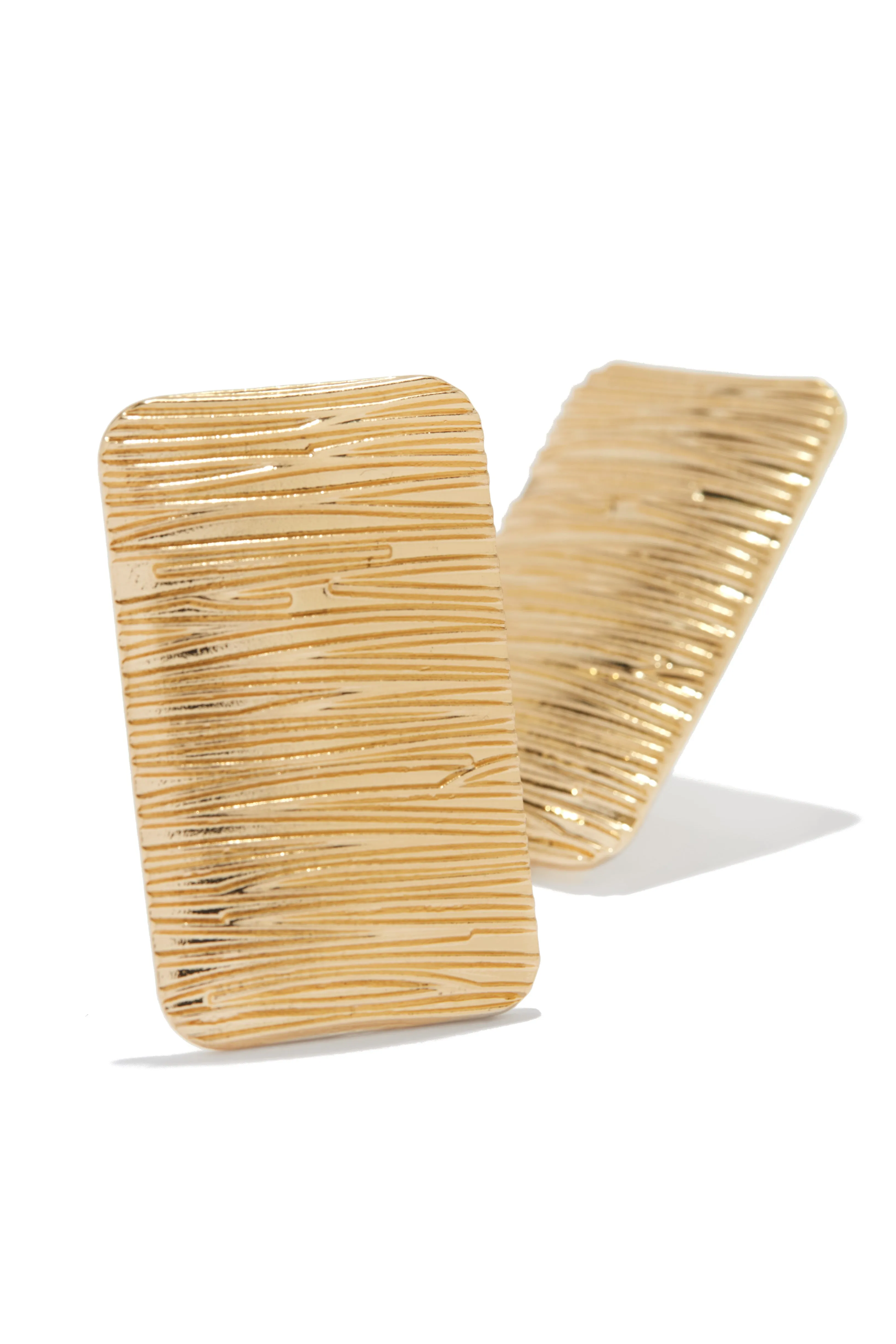 Lourdes Chunky Textured Earring - Gold sold by Miss Lola