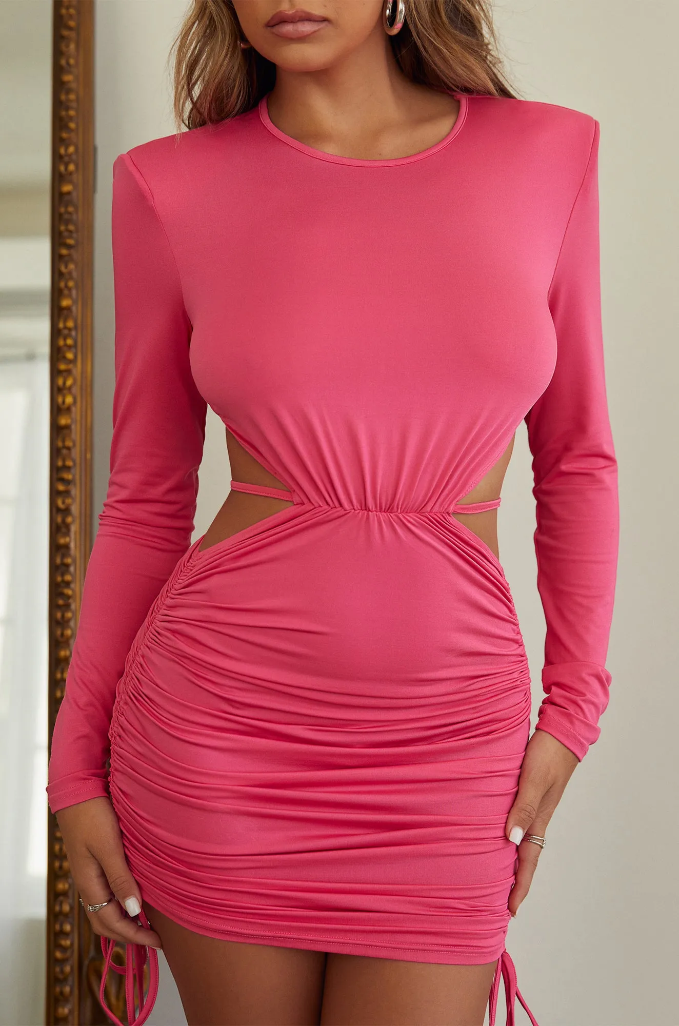 Tahlia Knit Mini Dress - Pink sold by Miss Lola product image thumbnail 4