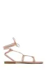 Coastal Villa Lace Up Sandals - Nude sold by Miss Lola