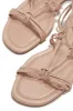 Coastal Villa Lace Up Sandals - Nude sold by Miss Lola