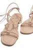 Coastal Villa Lace Up Sandals - Nude sold by Miss Lola