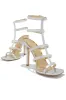 Luxury Essentials Caged Strap High Heels - Silver sold by Miss Lola