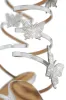 Fantasy Embellished Around The Ankle Coil Heels - Silver sold by Miss Lola