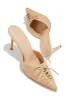 Lina Pump Heel Mules - Nude sold by Miss Lola