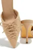 Lina Pump Heel Mules - Nude sold by Miss Lola