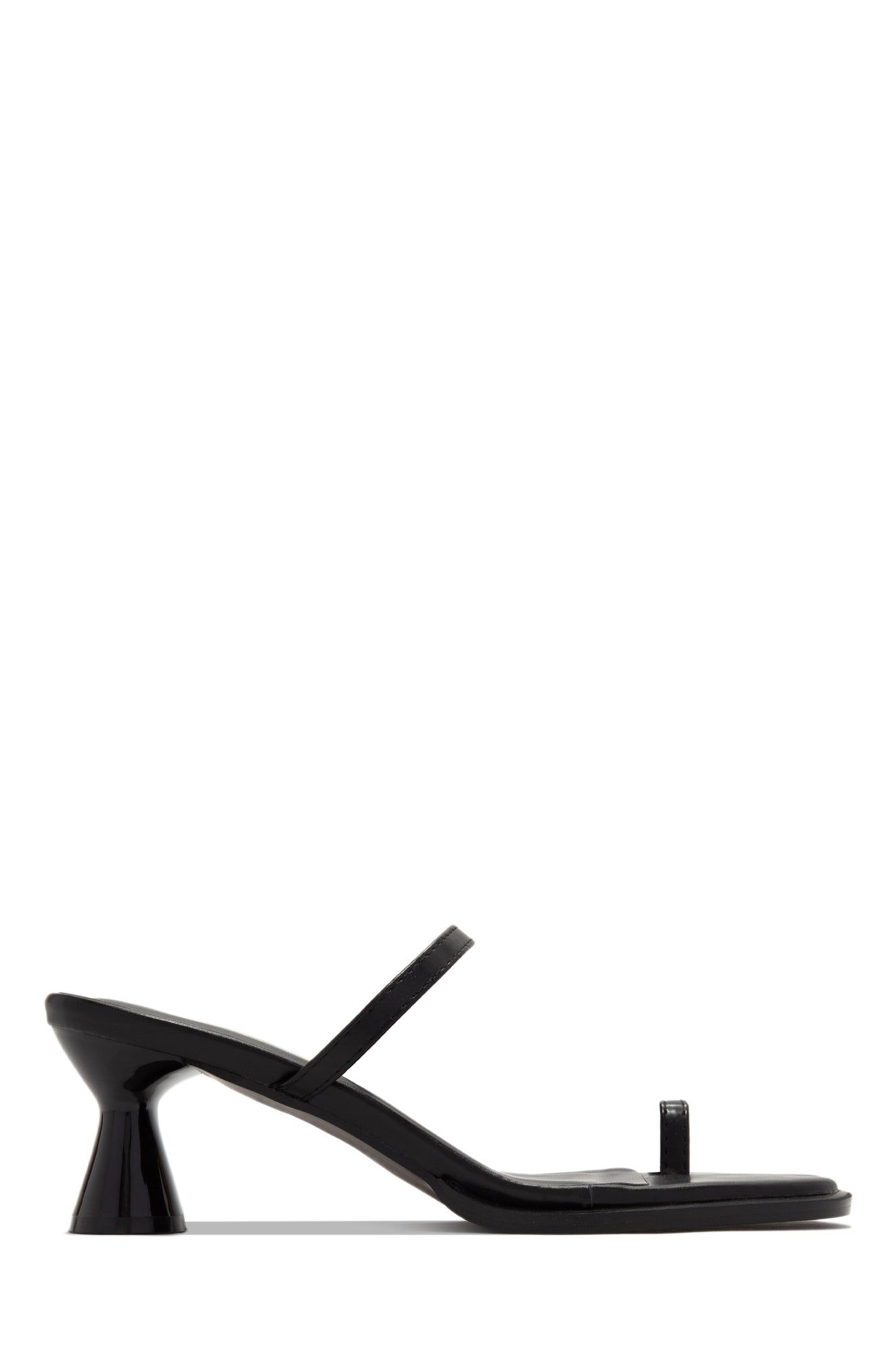 Kuri Mid Heel Mules - Black sold by Miss Lola product image thumbnail 3