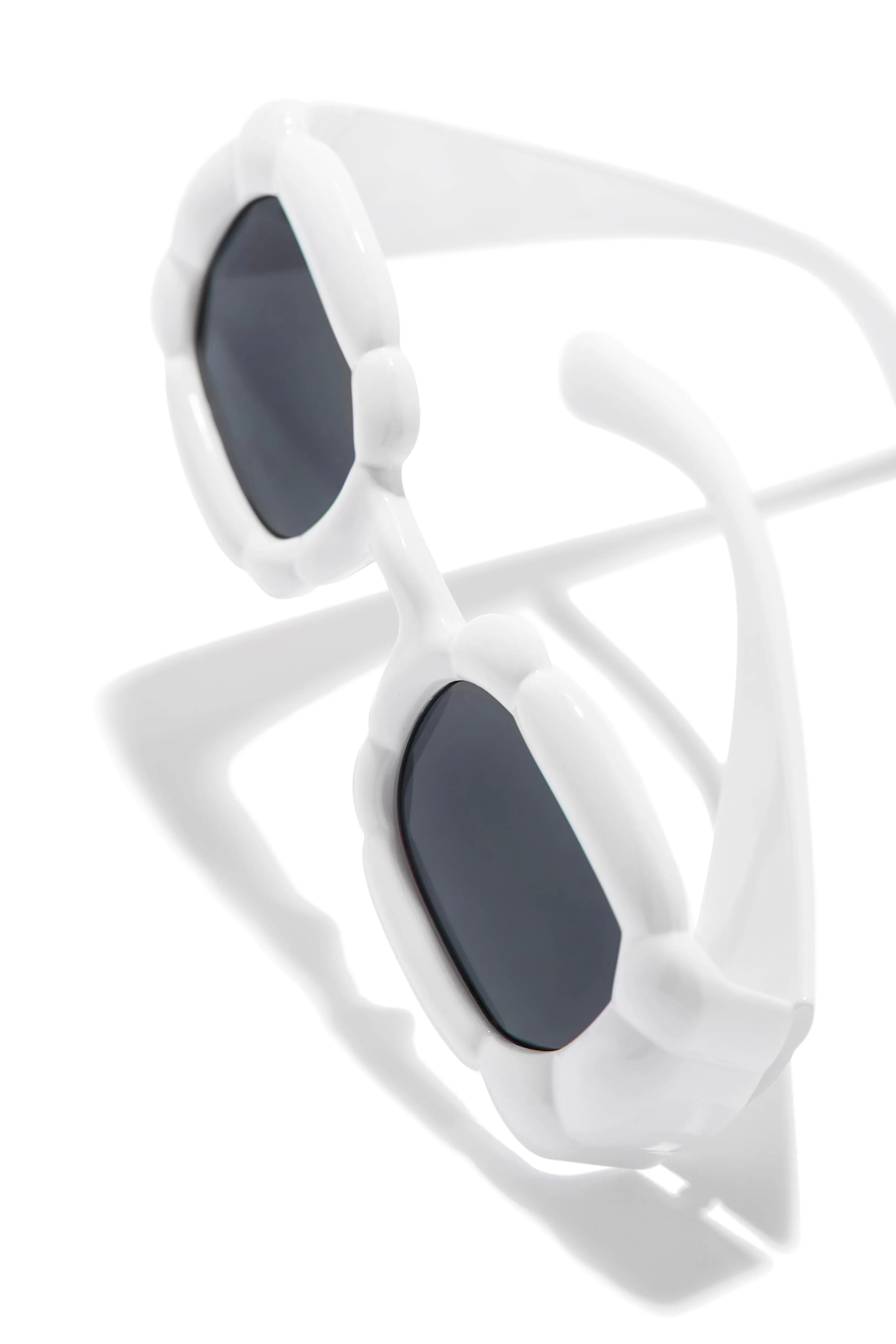 Pure Honey Unique Standout Frame Sunglasses - White sold by Miss Lola product image thumbnail 2