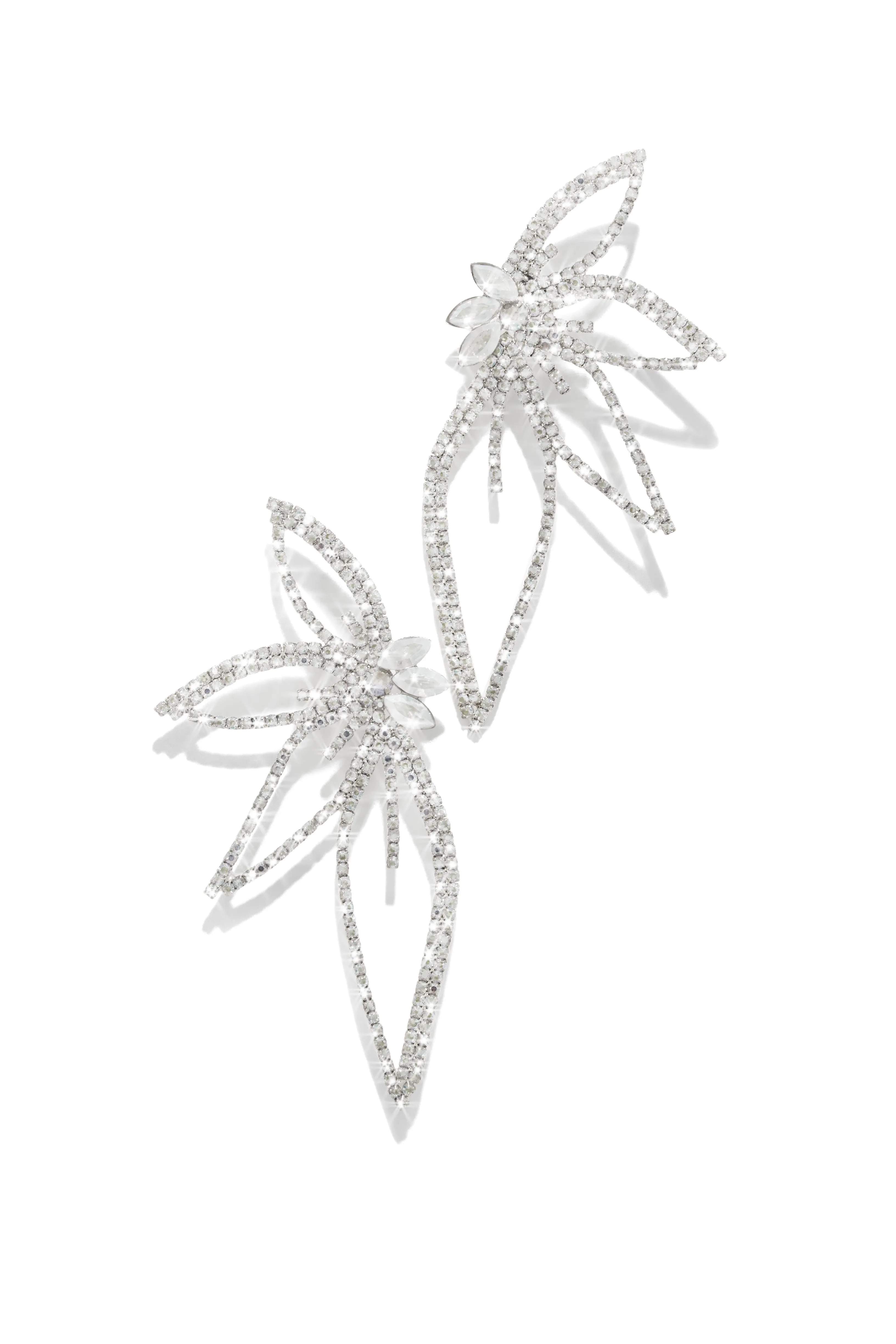 Paradise Queen Embellished Earring - Silver sold by Miss Lola