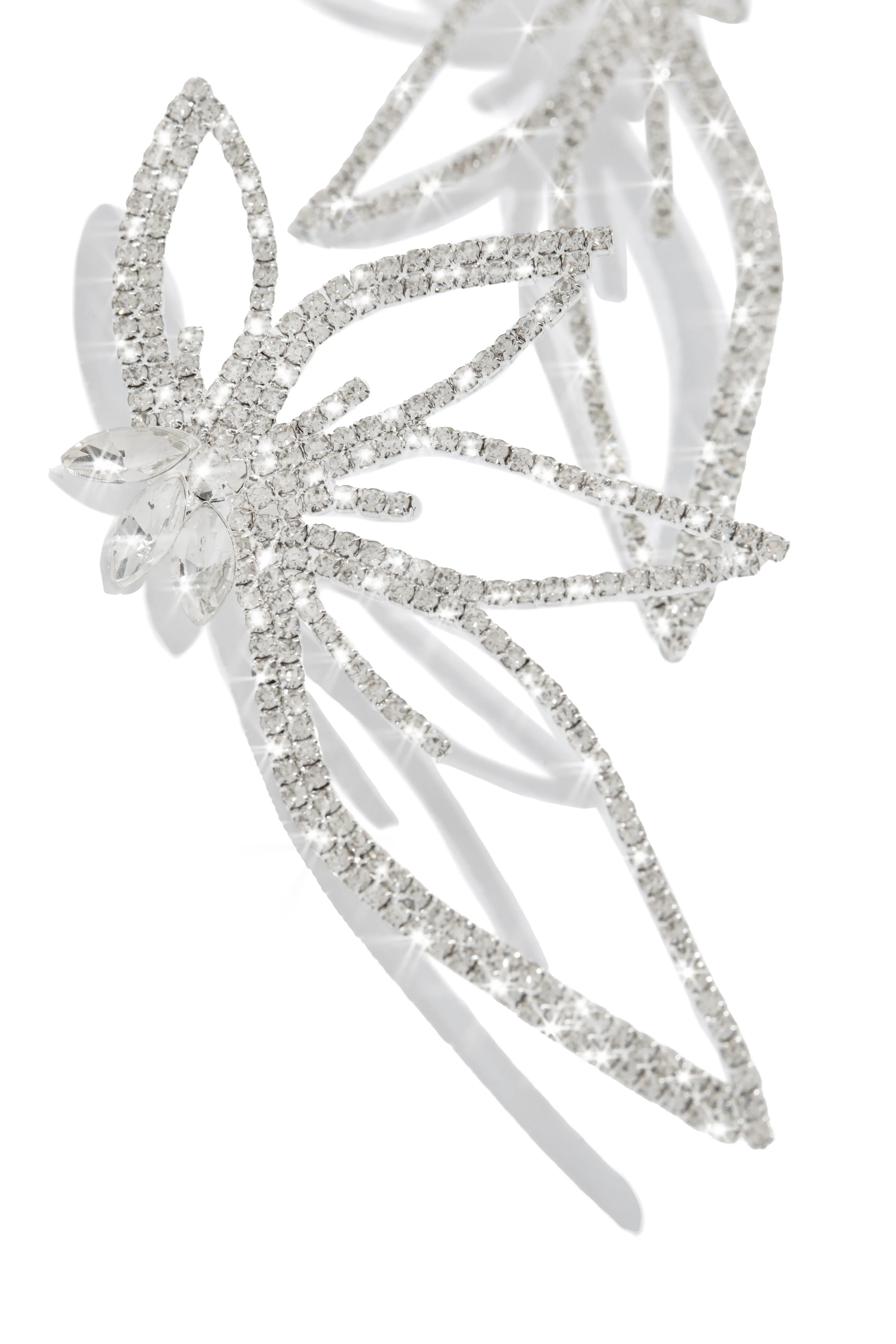 Paradise Queen Embellished Earring - Silver sold by Miss Lola product image thumbnail 2