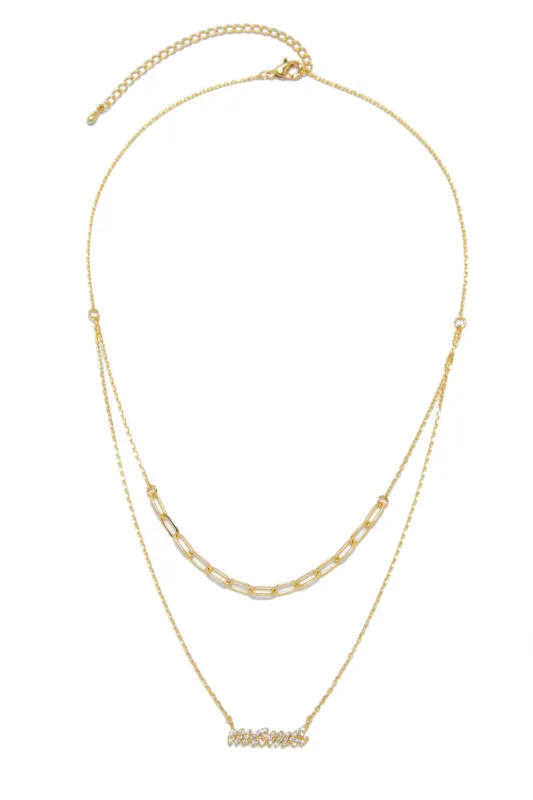 Mama Necklace - Gold sold by Miss Lola