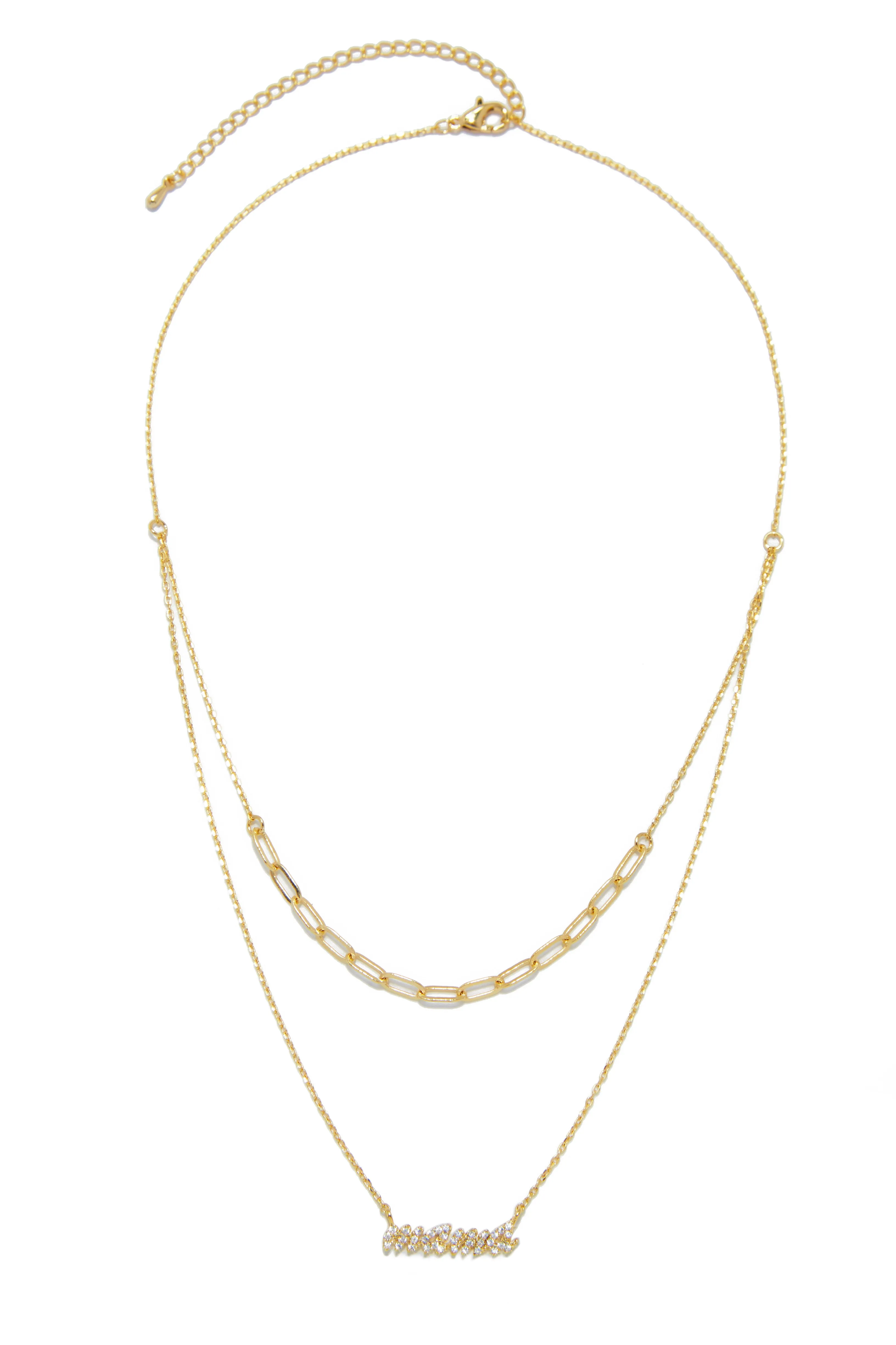 Mama Necklace - Gold sold by Miss Lola