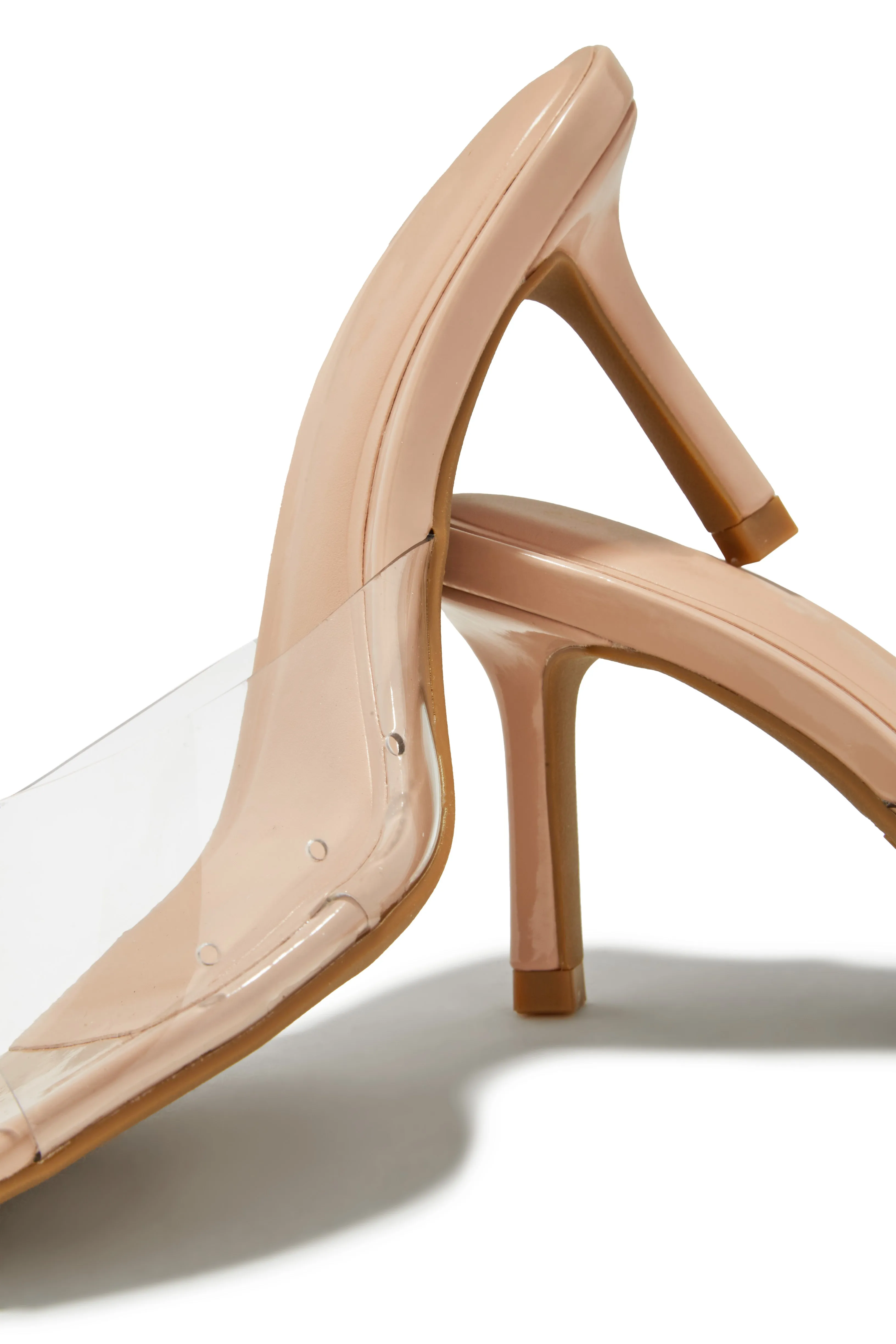 Natani Mid Heel Mules - Nude sold by Miss Lola product image thumbnail 2