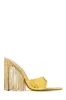 Atelier Dangle Embellished High Heel Mules - Gold sold by Miss Lola