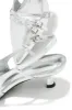 Stassia Kitten Heels - Silver sold by Miss Lola