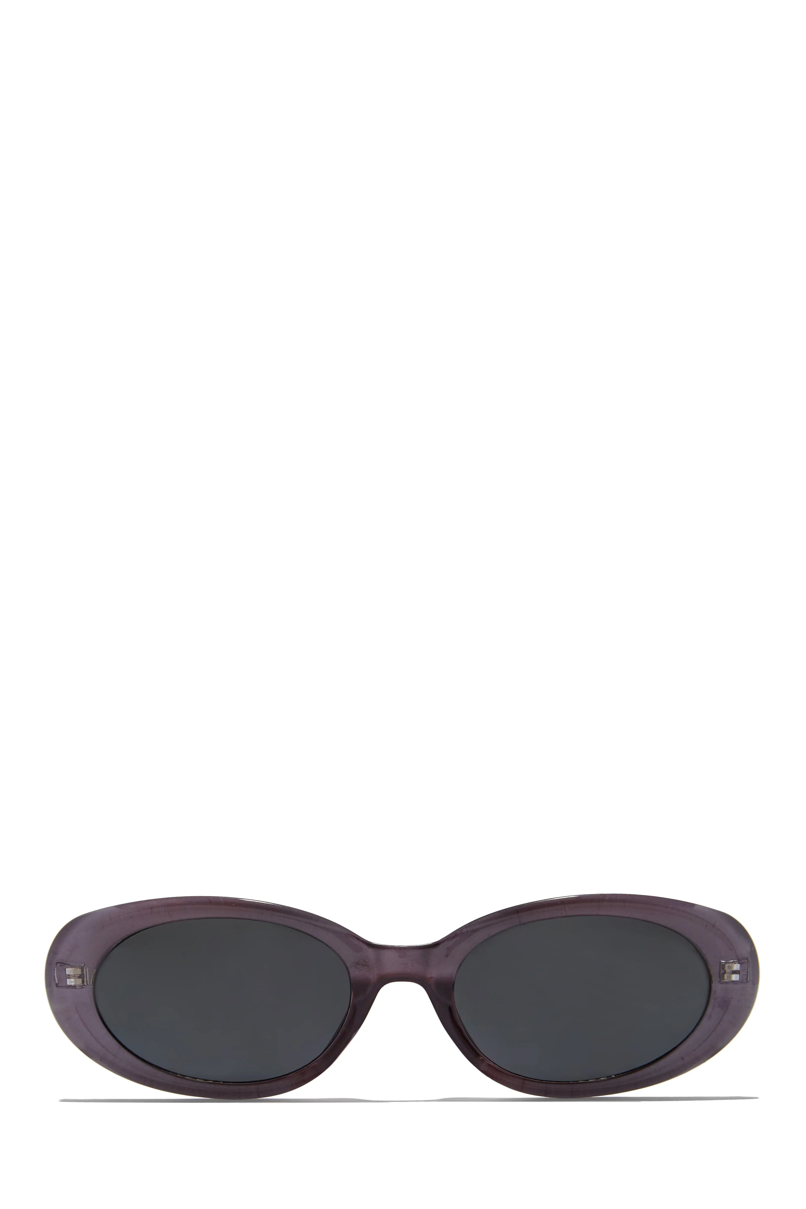 Skyline Views Oval Shaped Sunglasses - Purple sold by Miss Lola product image thumbnail 3