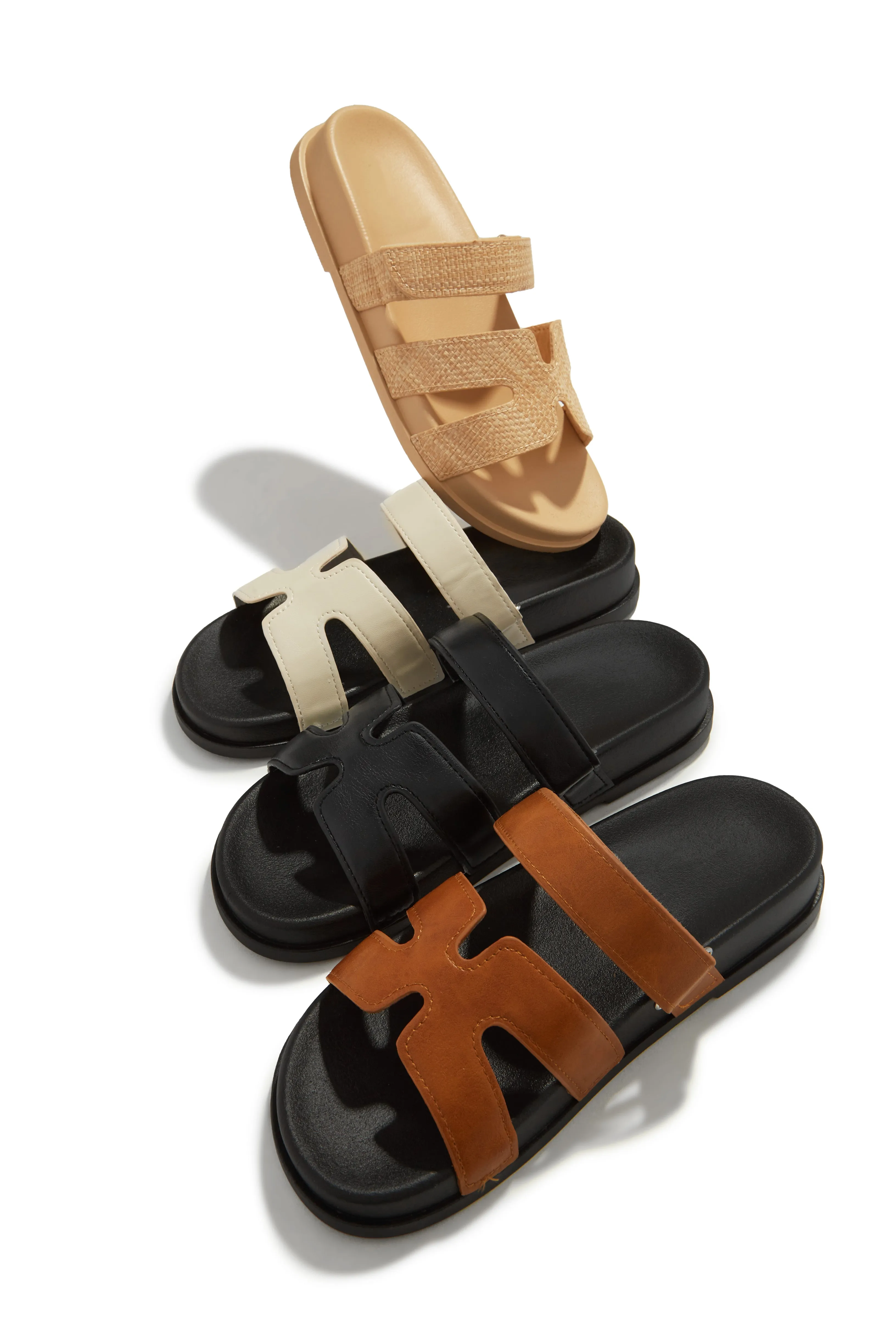 Baja Resort Chunky Slip On Sandals - Tan sold by Miss Lola product image thumbnail 3