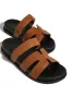 Baja Resort Chunky Slip On Sandals - Tan sold by Miss Lola