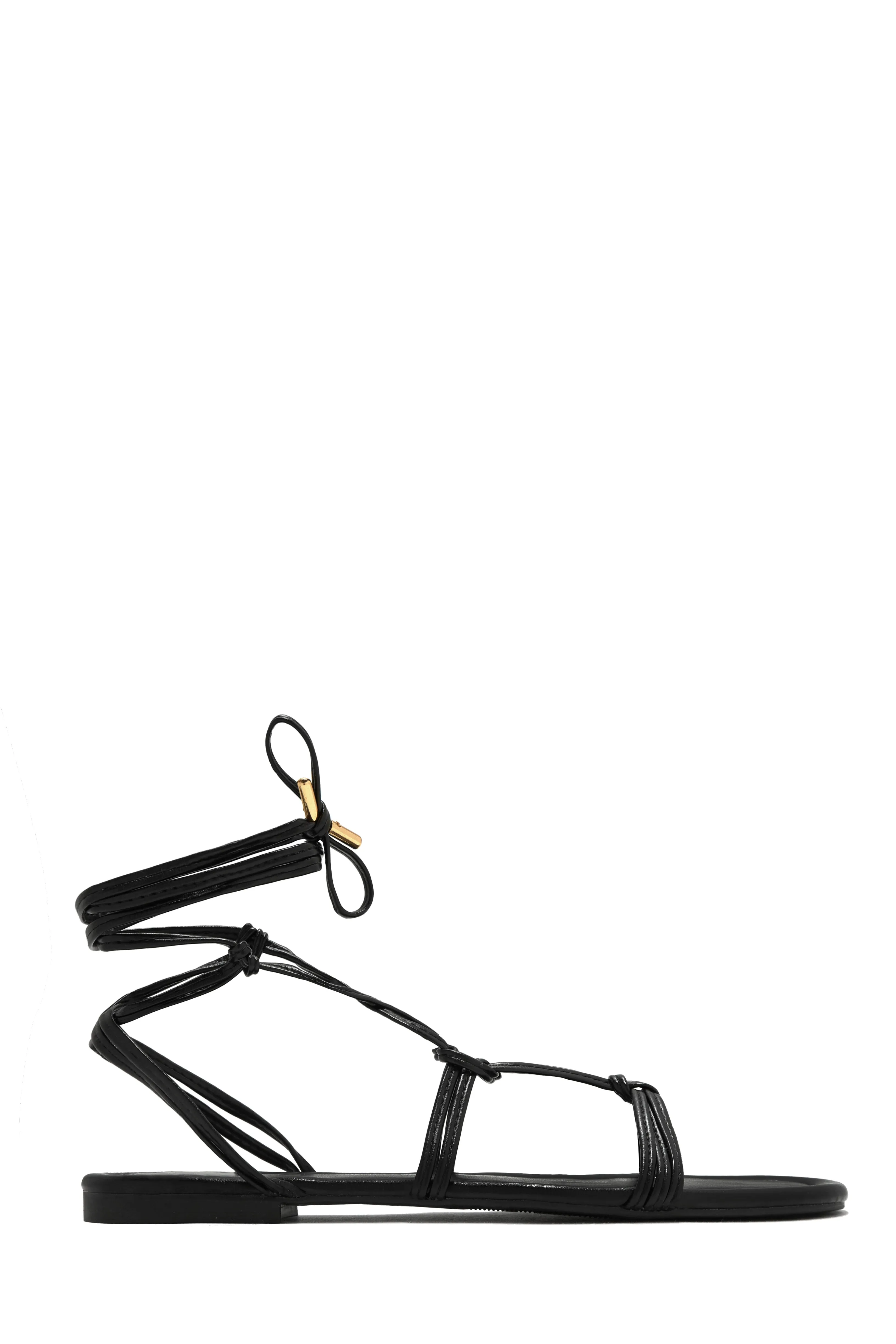 Coastal Villa Lace Up Sandals - Black sold by Miss Lola product image thumbnail 4