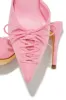 Lina Pump Heel Mules - Pink sold by Miss Lola