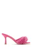 Paradiso Beaded Mid Heel Mules - Pink sold by Miss Lola