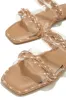 Island Breeze Embellished Slip On Sandals - Rose Gold sold by Miss Lola