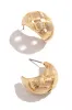 Lyra Woven Hoop Earring - Gold sold by Miss Lola