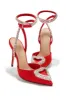 Love Language Embellished Heart Heel Pumps - Red sold by Miss Lola