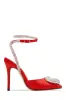 Love Language Embellished Heart Heel Pumps - Red sold by Miss Lola